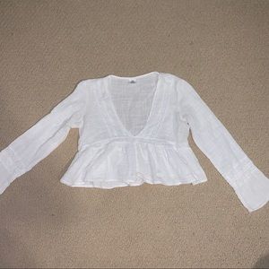 White long sleeve blouse